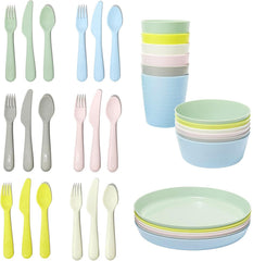 IKEA Kalas pastel plates for safe, kid-friendly meals