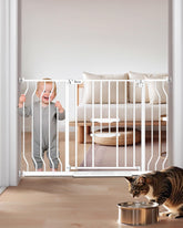 ikuso 30-48 inch extra wide baby gate with ramp for smooth passage and safety