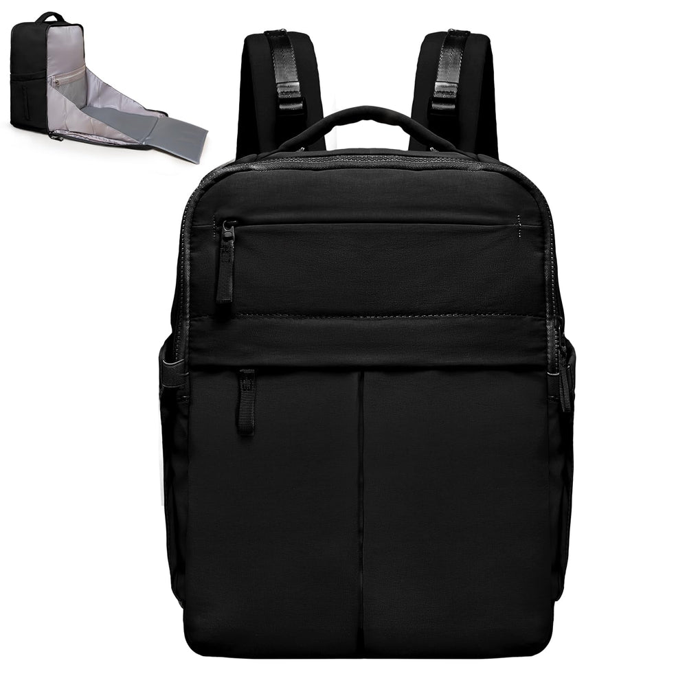 ILCOLPO diaper bag backpack front view with roomy capacity for baby essentials.