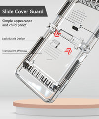 ILIVABLE screwless wall plate guard with adhesive installation for secure placement.
