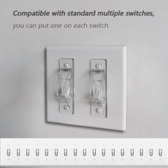 ILIVABLE guard compatible with standard toggle switches and a discreet cover.