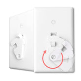 ILIVABLE toggle light switch guard, white, keeps lights from being accidentally switched.