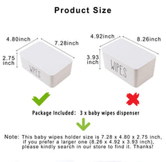 illikkuyax wipes dispenser 2-pack black, open-top design for easy one-wipe access.