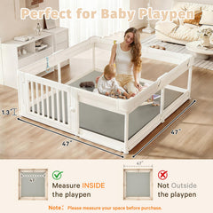 ILPEOD baby play mat laid out for tummy time and floor play
