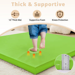 ILPEOD memory foam cushion provides 1.3-inch high-density support.