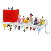 ILSSLI Tonies shelf with magnetic display securely holds figures for organized play.