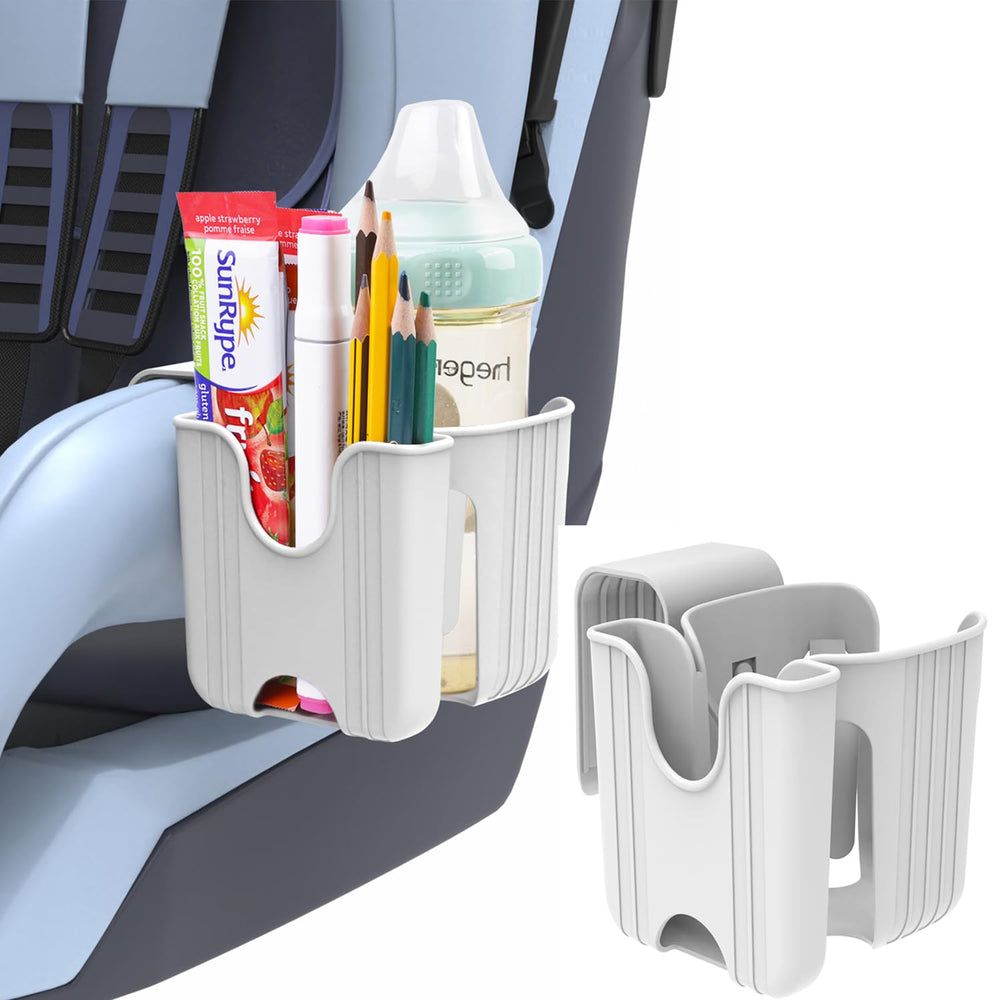 iLulala Graco convertible cup holder in grey shown on a stroller handle for compatibility