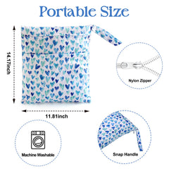 ILZAR wetbag with carry handle for stroller or backpack attachment.