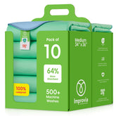 IMPROVIA Washable Underpad pack-shot showing full coverage and leak protection for beds