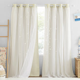 nicetown-baby-star-blackout-curtains-sheer-84in