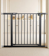 PLZOIT baby gate on stairs offers safe walk-through access for busy households.