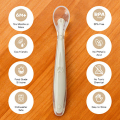 Imagination Junction dishwasher-safe spoons simplify cleanup after baby meals