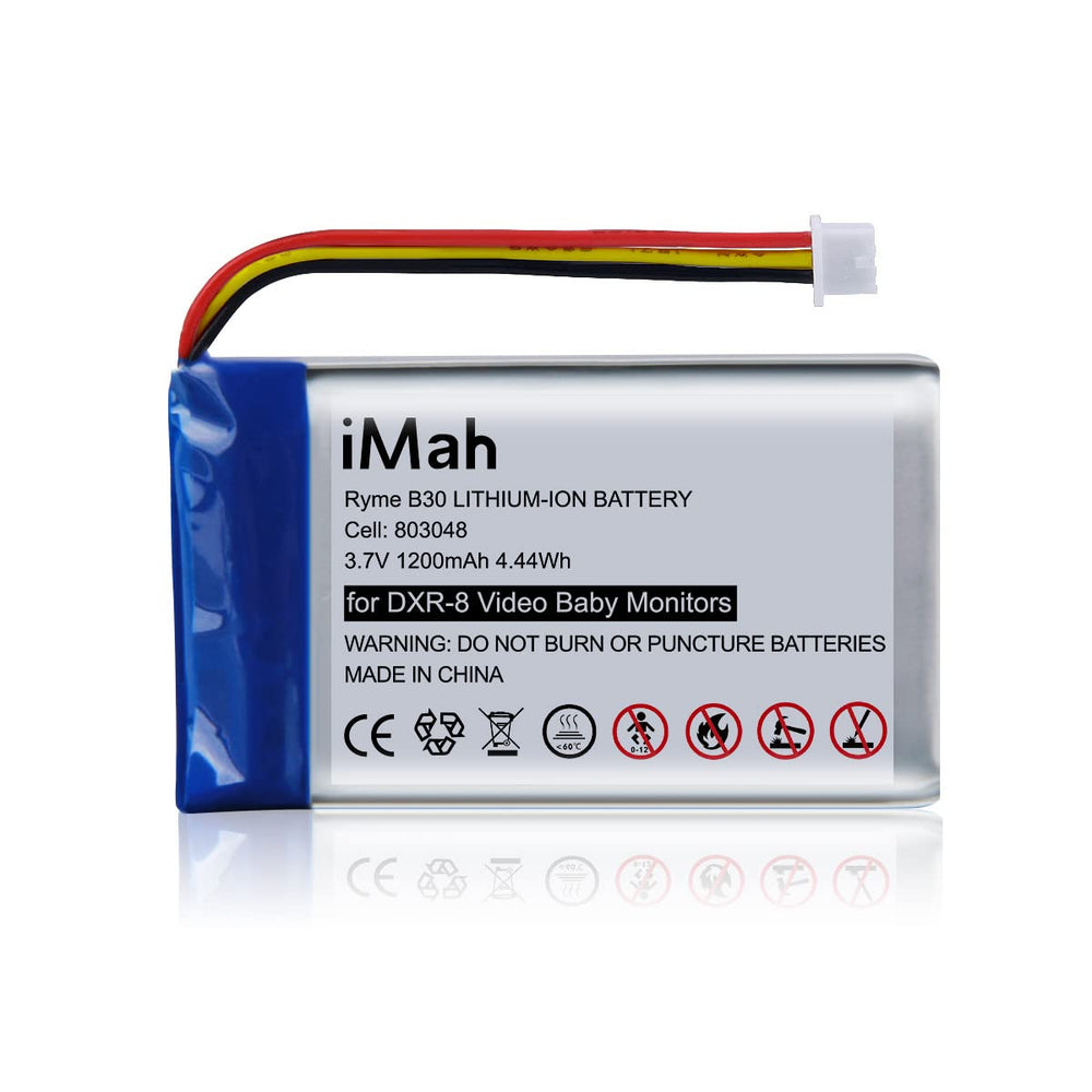 iMah replacement battery for the DXR-8 unit provides reliable power for a baby monitor