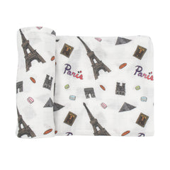 immispace Ultra Soft Swaddle Blanket overview showing the large 47 by 47 inches size for multiple uses