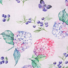 immispace Hydrangea swaddle baby-wrapped demonstrates secure wrap for peaceful naps.