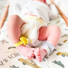 immispace Unbleached Muslin Swaddle flat lay, airy, breathable material.