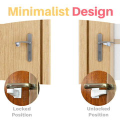 Inaya adhesive door lock with no drill installation in use