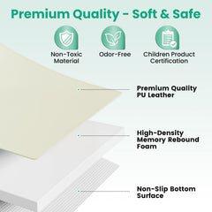 Inaya Baby Play Mat nursery setup shows 50x50 size fits play areas and playpens