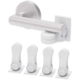 Inaya child-proof door lever lock 4-pack on modern interior door lever