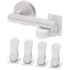 Inaya child-proof door lever lock 4-pack on modern interior door lever