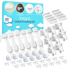 Inaya complete baby proofing kit all-in-one setup keeps home safer for curious toddlers.