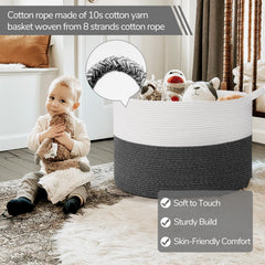 INDRESSME soft cotton rope texture, gentle on skin and kid-safe for bedrooms or nurseries.