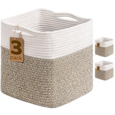 INDRESSME 11x11 cube storage bin with label spot for quick access