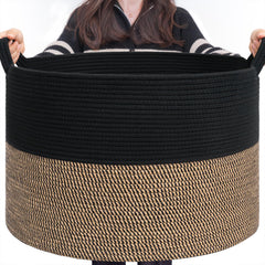 INDRESSME large 90L blanket basket for easy home organization