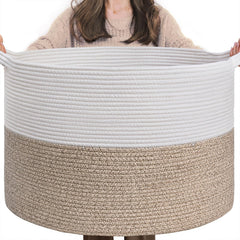 INDRESSME large laundry basket blanket storage keeps clutter organized and accessible.