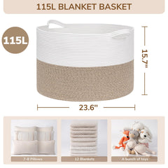 INDRESSME soft cotton rope texture highlights durable, gentle storage for family spaces.
