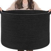 INDRESSME XXXLarge blanket basket folded for compact storage