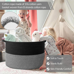 INDRESSME XXXLarge basket with dimensions 21.7x21.7x13.8 inches for spacious storage.