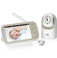Infant Optics DXR-8 PRO 5 inch display offers clear monitoring day and night.