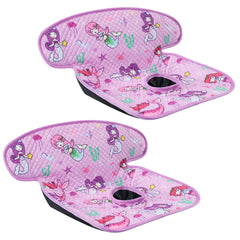 INFANZIA Dry Seat purple protector, front view, shields car seats from spills during travel.