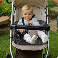 INFANZIA Piddle Pad car seat protector keeps harness area dry during potty training.