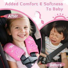 INFANZIA universal strap pad fits car seats, strollers, and carriers