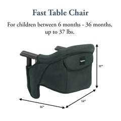 Inglesina Fast Table Chair high backrest with padding for comfort