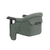 Inglesina Fast Table Chair Pine Green Melange front view for compact toddler seating