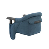 Inglesina Fast Table Chair folded for compact storage and travel.