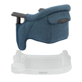 Inglesina Fast Table Chair slate blue melange ready for family meals and safety.