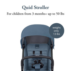Inglesina Quid 2 stroller reclining seat for nap-ready rides.