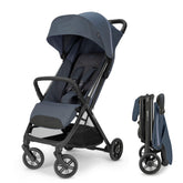 Inglesina Quid³ astral blue reclining seat for nap-friendly strolls.