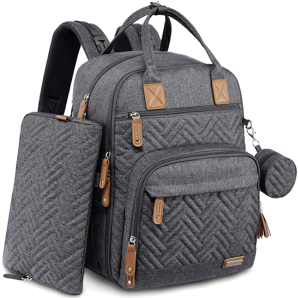 iniuniu diaper bag backpack 4-in-1 front view showing versatile travel-ready design