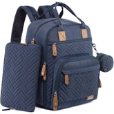 iniuniu diaper bag backpack front view, versatile 4-in-1 design for on-the-go parenting.