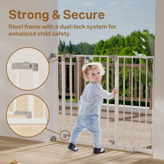 InnoTruth pressure-mounted gate protects walls during rental living