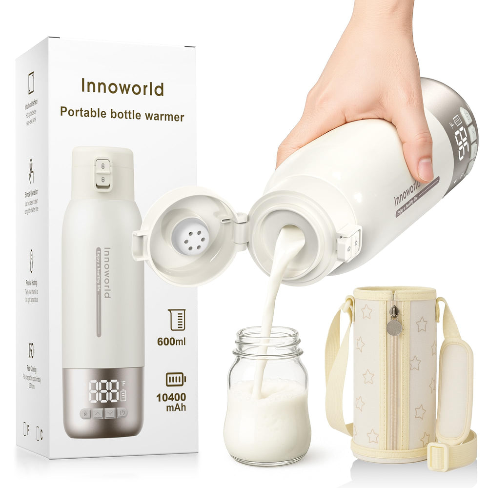 Innworld portable bottle warmer front view for travel convenience