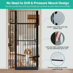 INRLKIT auto-locking door shows one-handed access and secure closing