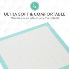 Inspire bed pad odor-lock-polymer keeps odors contained for dignified care.