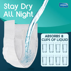 Inspire MAX absorbency side view highlighting secure fit