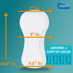 Inspire Ultra Booster Pad is individually wrapped for convenient travel.